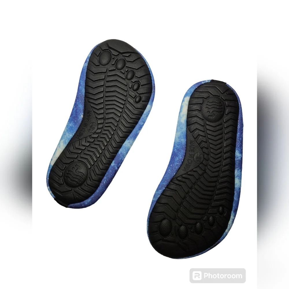 NING Kids Water Shoes Quick Dry Aqua Socks Swim Outdoor Sport Blue Toddler 10